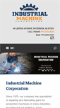 Mobile Screenshot of industrialmachinecorp.com